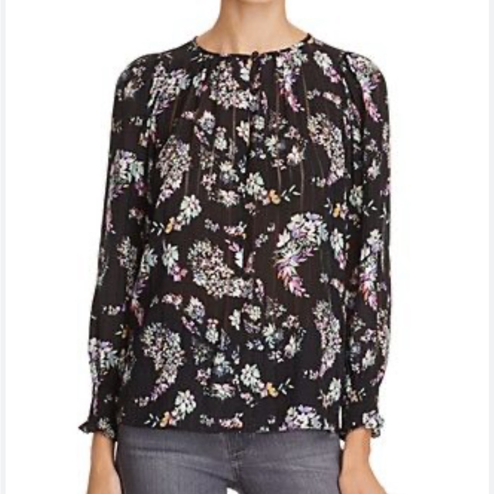 Rebecca Taylor silk long sleeve blouse | size 2